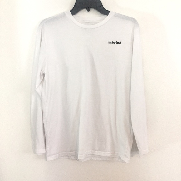 Timberland white logo long sleeve boys. XL 18 - 20 - Picture 1 of 6